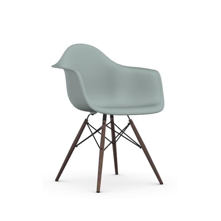 Eames Plastic Armchair RE DAW stol - 24 light grey-dark maple - Vitra