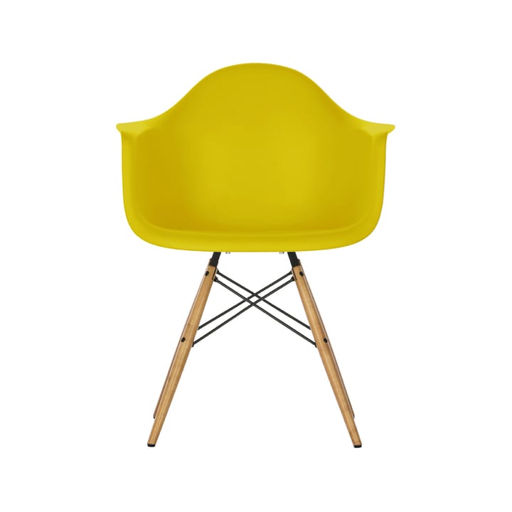 Eames Plastic Armchair RE DAW stol - 34 mustard-ash - Vitra