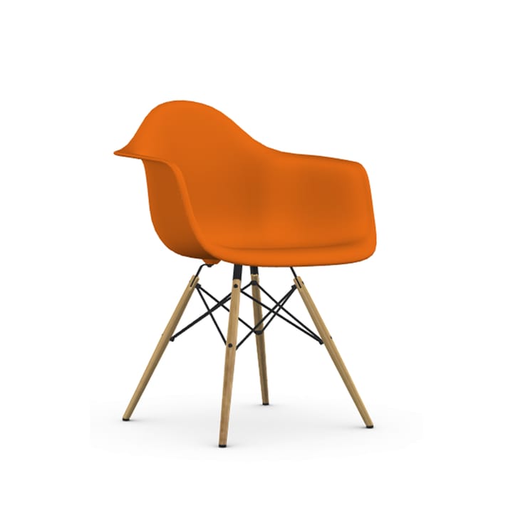 Eames Plastic Armchair RE DAW stol - 43 rusty orange-golden maple - Vitra