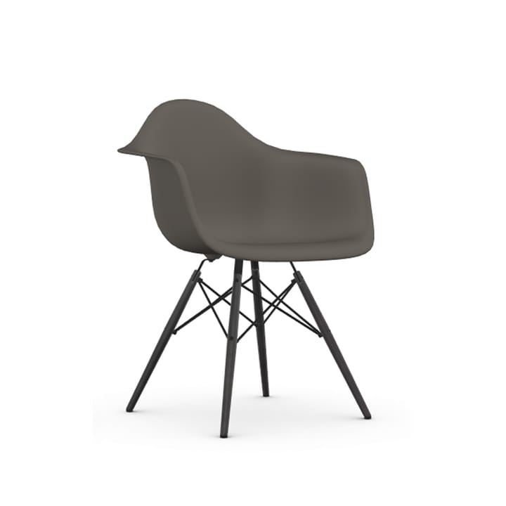Eames Plastic Armchair RE DAW stol - 56 granite grey-black maple - Vitra