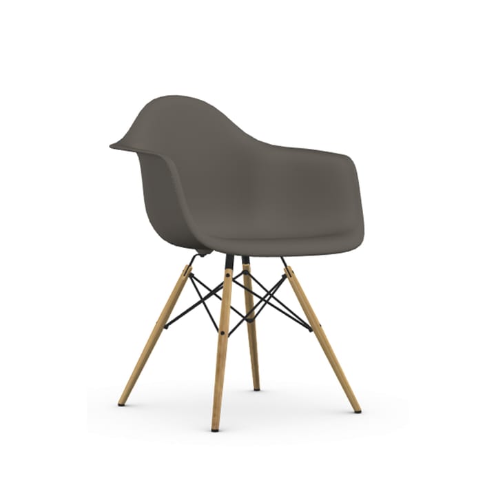 Eames Plastic Armchair RE DAW stol - 56 granite grey-golden maple - Vitra