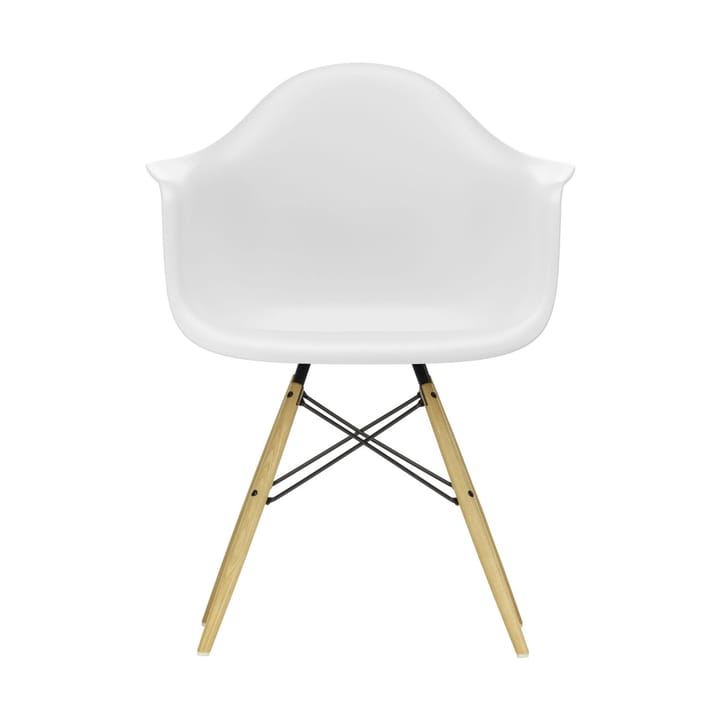 Eames Plastic Armchair RE DAW stol - 85 cotton white-ash - Vitra
