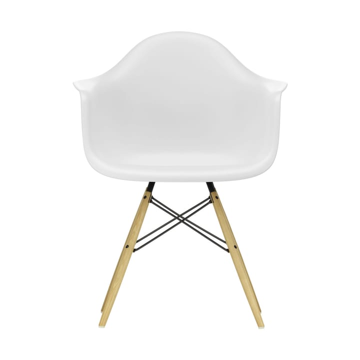 Eames Plastic Armchair RE DAW stol - 85 cotton white-ash - Vitra
