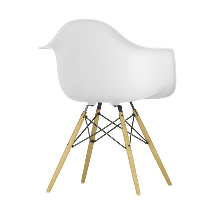 Eames Plastic Armchair RE DAW stol, 85 cotton white-ash Vitra