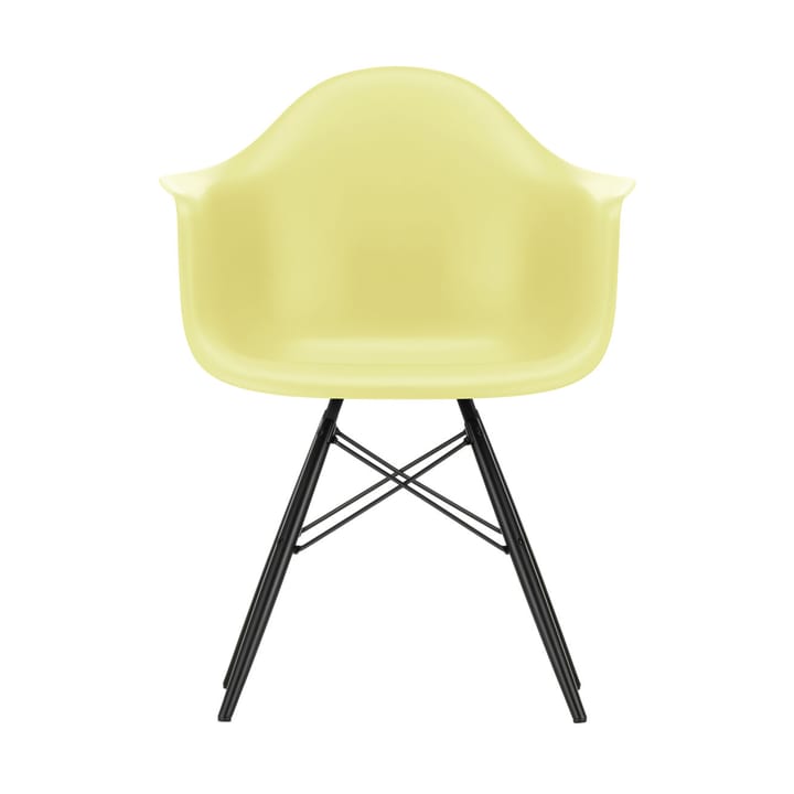 Eames Plastic Armchair RE DAW stol - 92 citron-black maple - Vitra
