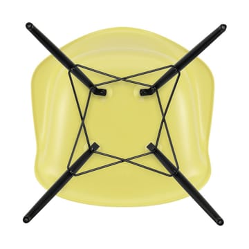 Eames Plastic Armchair RE DAW stol - 92 citron-black maple - Vitra