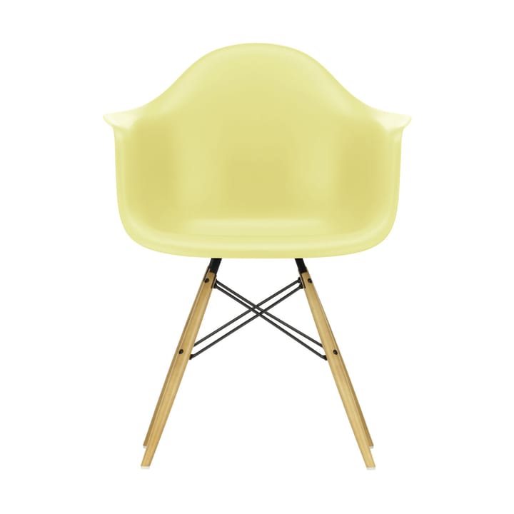 Eames Plastic Armchair RE DAW stol - 92 citron-golden maple - Vitra