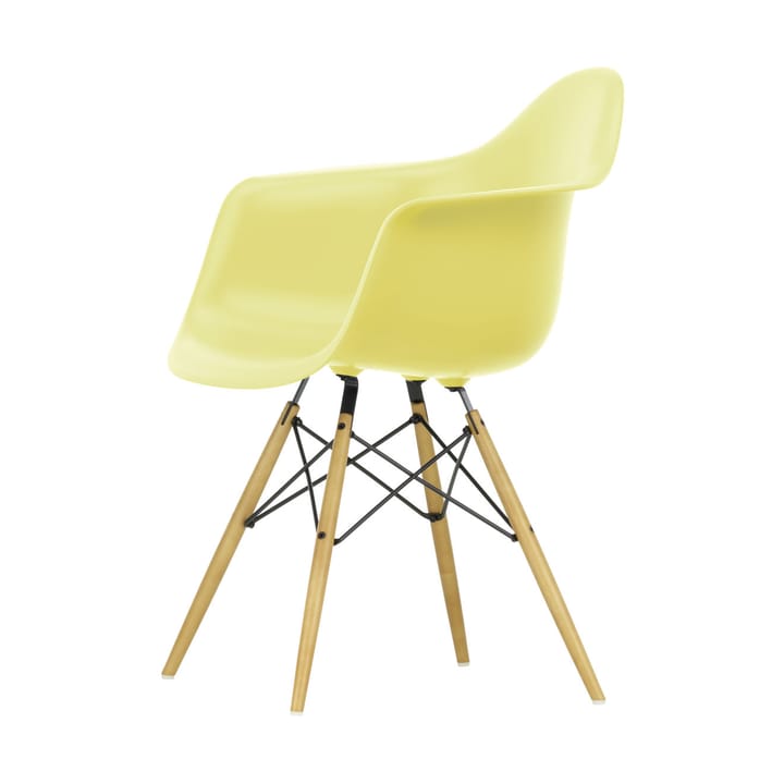 Eames Plastic Armchair RE DAW stol - 92 citron-golden maple - Vitra