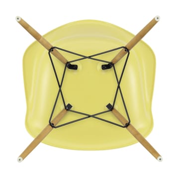 Eames Plastic Armchair RE DAW stol - 92 citron-golden maple - Vitra