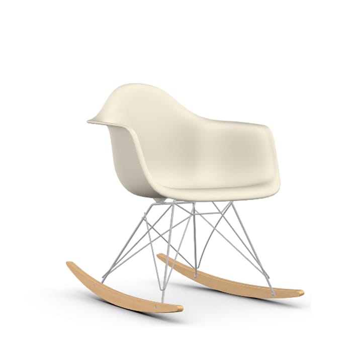 Eames Plastic Armchair RE RAR gungstol - 11 pebble-chrome-golden maple - Vitra