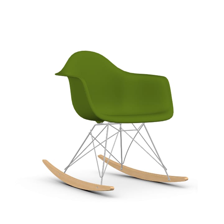 Eames Plastic Armchair RE RAR gungstol - 48 forest-chrome-golden maple - Vitra