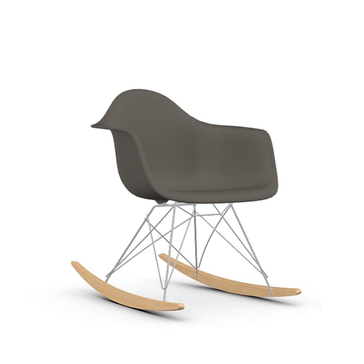 Eames Plastic Armchair RE RAR gungstol - 56 granite grey-chrome-golden maple - Vitra