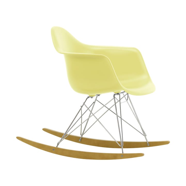 Eames Plastic Armchair RE RAR gungstol - 92 citron-chrome-golden maple - Vitra