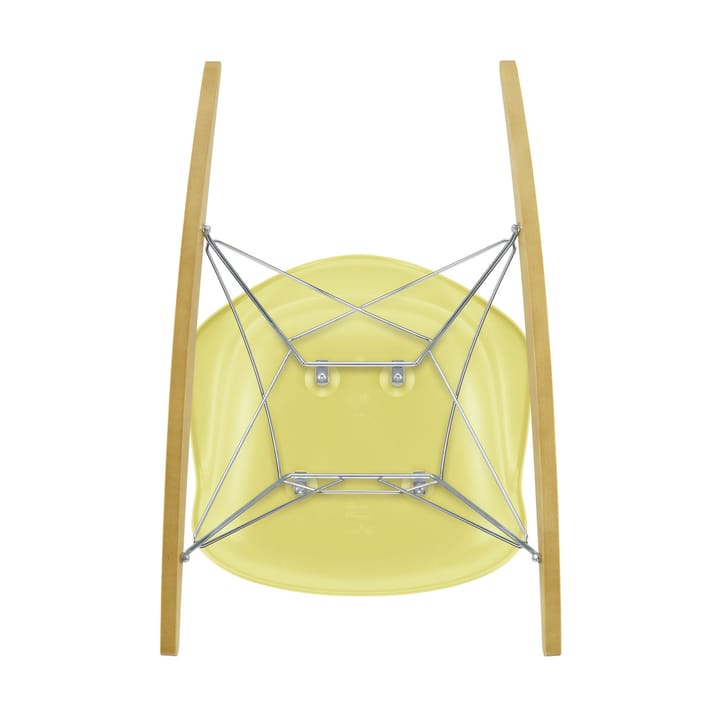 Eames Plastic Armchair RE RAR gungstol, 92 citron-chrome-golden maple Vitra