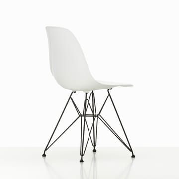 Eames Plastic Side Chair DSR Hard Glides stol  - White-Dark basic - Vitra