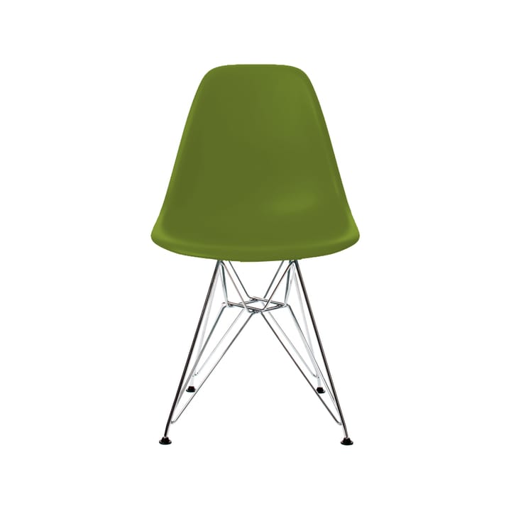 Eames Plastic Side Chair DSR stol - forest, kromstativ - Vitra