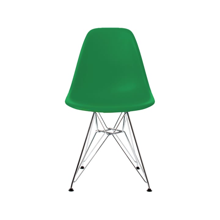 Eames Plastic Side Chair DSR stol - Green-Chrome - Vitra