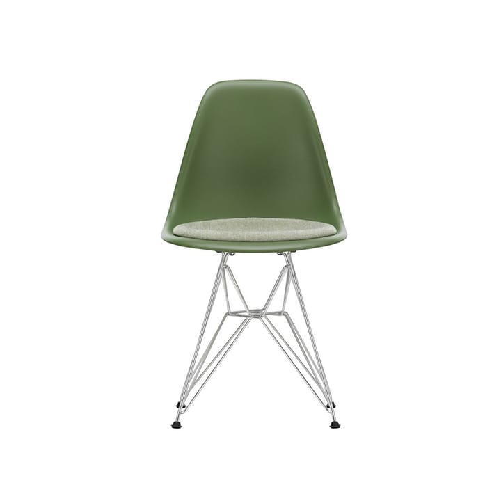 Eames plastic side chair DSR stol klädd sits - Forest-Hopsak 87-Chrome - Vitra