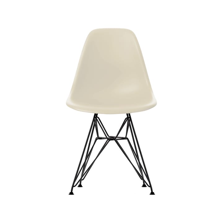 Eames Plastic Side Chair DSR stol - pebble, dark basic stativ - Vitra