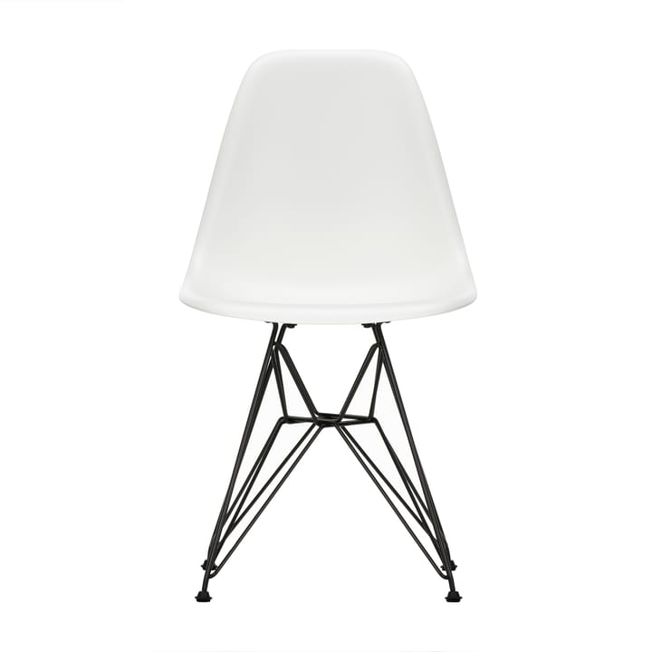 Eames Plastic Side Chair DSR stol - White-Dark basic - Vitra