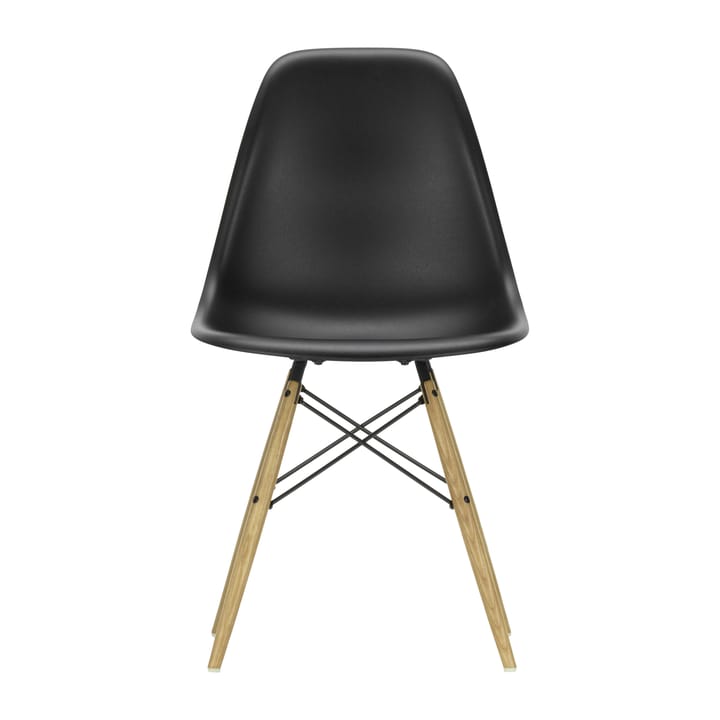 Eames plastic side chair DSW stol askben - Deep black - Vitra