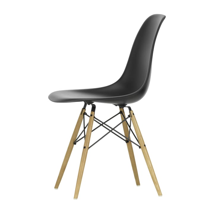 Eames plastic side chair DSW stol askben - Deep black - Vitra