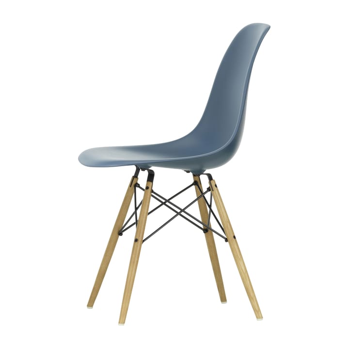 Eames plastic side chair DSW stol askben - Sea blue - Vitra