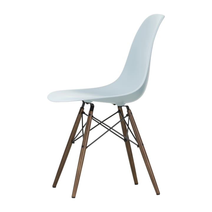 Eames plastic side chair DSW stol brunbetsad - Ice grey - Vitra