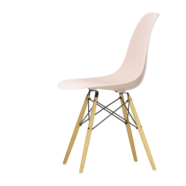 Eames Plastic Side Chair DSW stol lönnben - Pale rose - Vitra