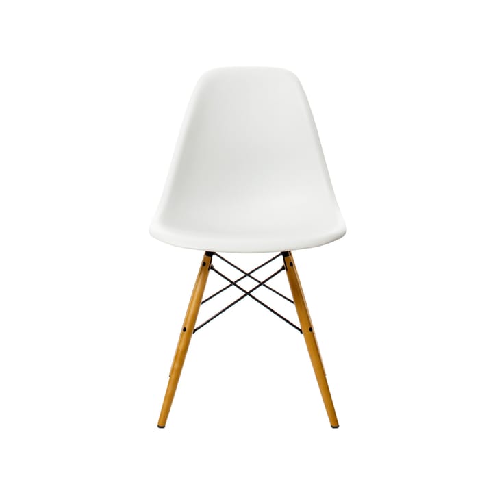 Eames Plastic Side Chair DSW stol lönnben - White - Vitra