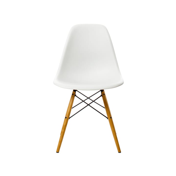 Eames Plastic Side Chair DSW stol, lönnben - white - Vitra