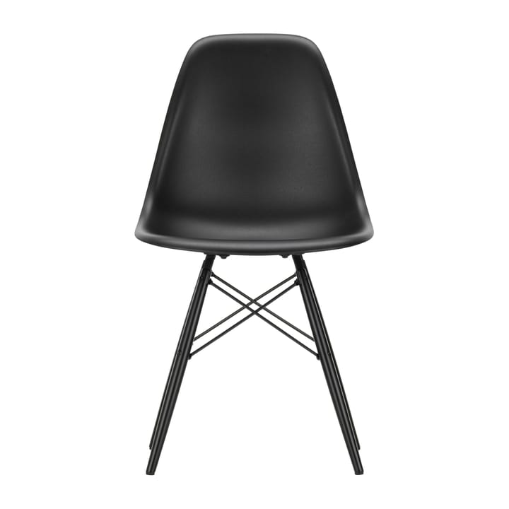 Eames plastic side chair DSW stol svartbetsad - Deep black - Vitra