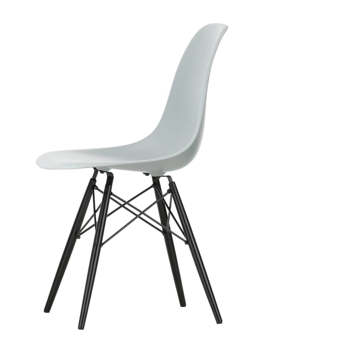 Eames plastic side chair DSW stol svartbetsad, Light grey Vitra