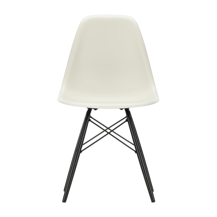 Eames plastic side chair DSW stol svartbetsad - Pebble - Vitra