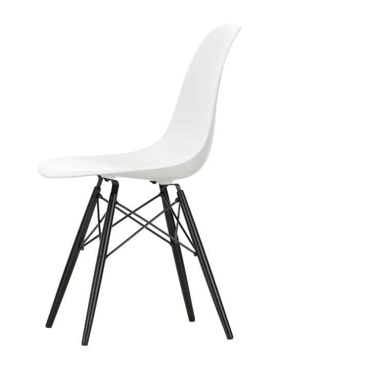 Eames plastic side chair DSW stol svartbetsad - White - Vitra
