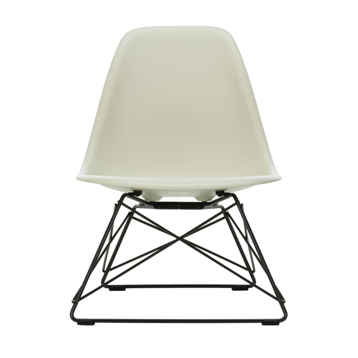 Eames Plastic Side Chair LSR loungestol - White-deep black - Vitra