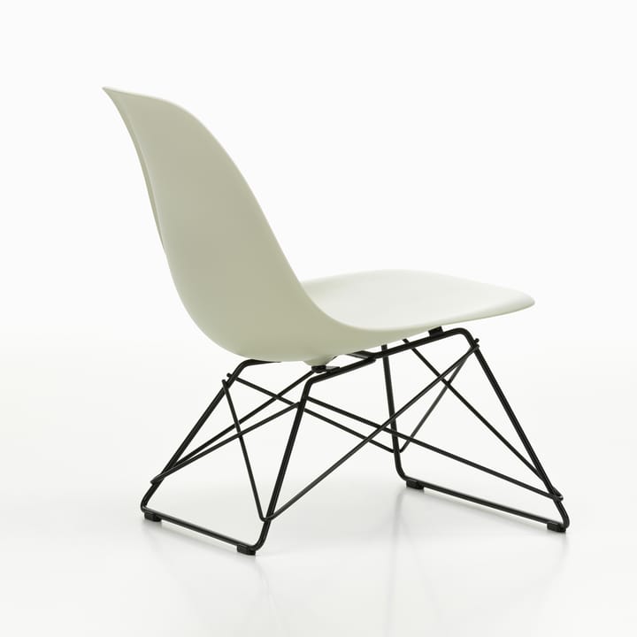 Eames Plastic Side Chair LSR loungestol - White-deep black - Vitra