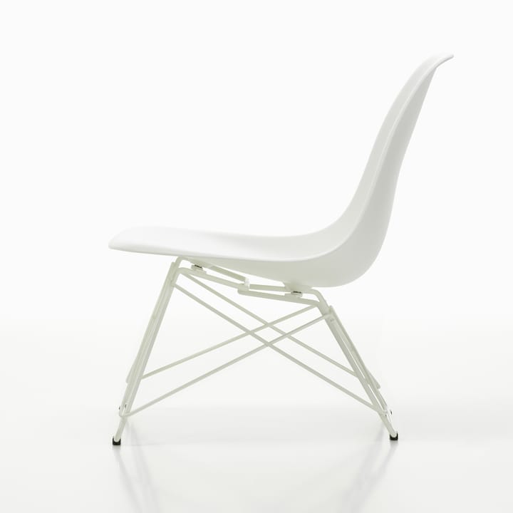 Eames Plastic Side Chair LSR loungestol - White-white - Vitra
