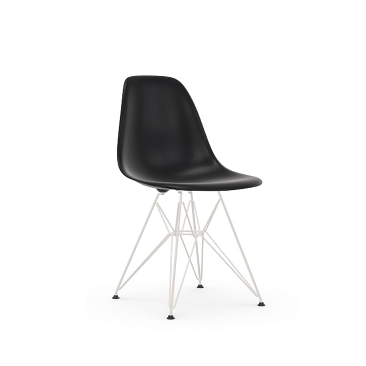 Eames Plastic Side Chair RE DSR stol - 12 deep black-white - Vitra