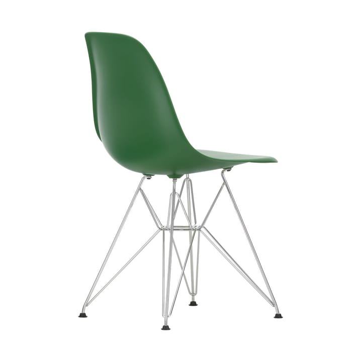 Eames Plastic Side Chair RE DSR stol, 17 emerald -chrome Vitra