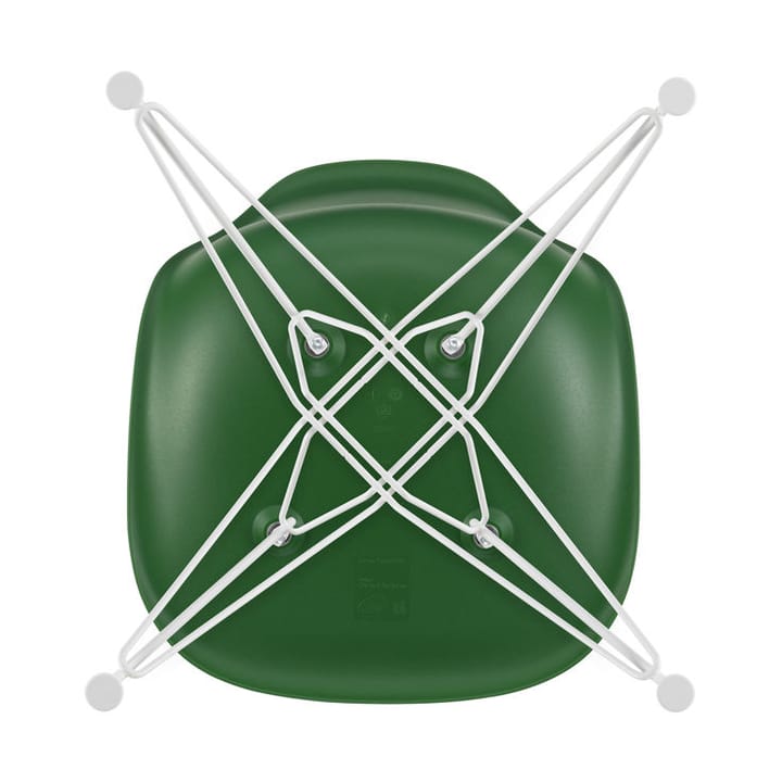 Eames Plastic Side Chair RE DSR stol, 17 emerald -white Vitra
