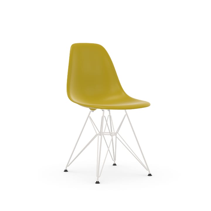 Eames Plastic Side Chair RE DSR stol - 34 mustard-white - Vitra