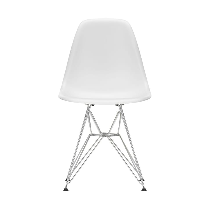 Eames Plastic Side Chair RE DSR stol - 85 cotton white-chrome - Vitra