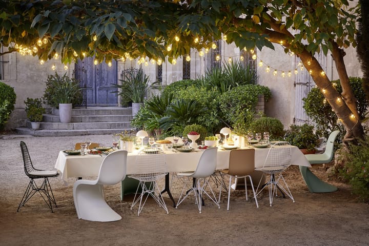 Eames Plastic Side Chair RE DSR stol, 85 cotton white-white Vitra