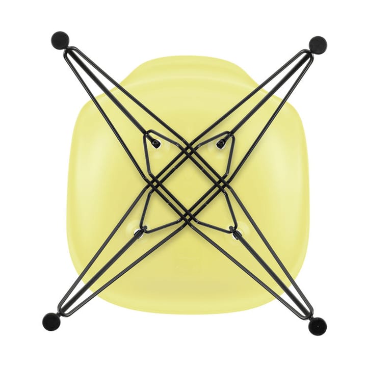 Eames Plastic Side Chair RE DSR stol, 92 citron-basic dark Vitra