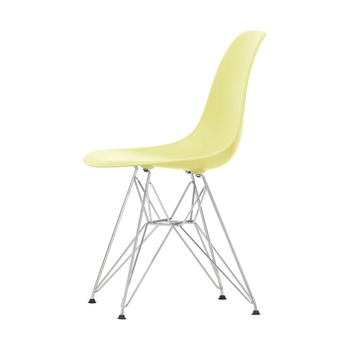 Eames Plastic Side Chair RE DSR stol, 92 citron-chrome Vitra