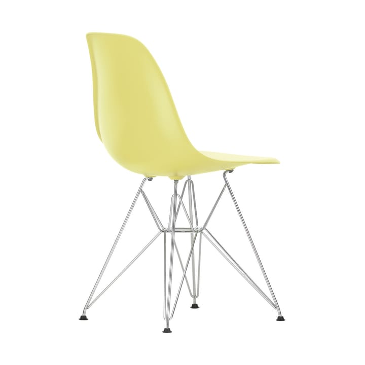 Eames Plastic Side Chair RE DSR stol, 92 citron-chrome Vitra