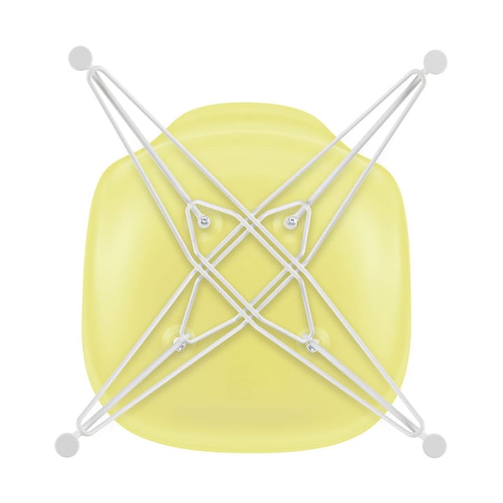 Eames Plastic Side Chair RE DSR stol, 92 citron-white Vitra
