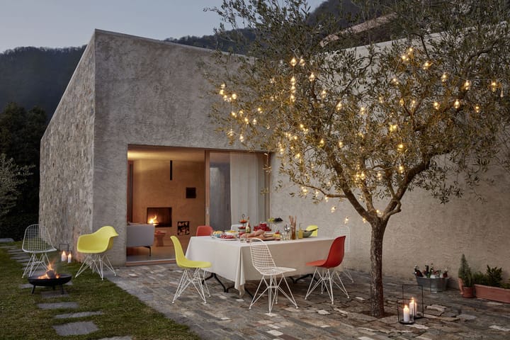 Eames Plastic Side Chair RE DSR stol, 92 citron-white Vitra