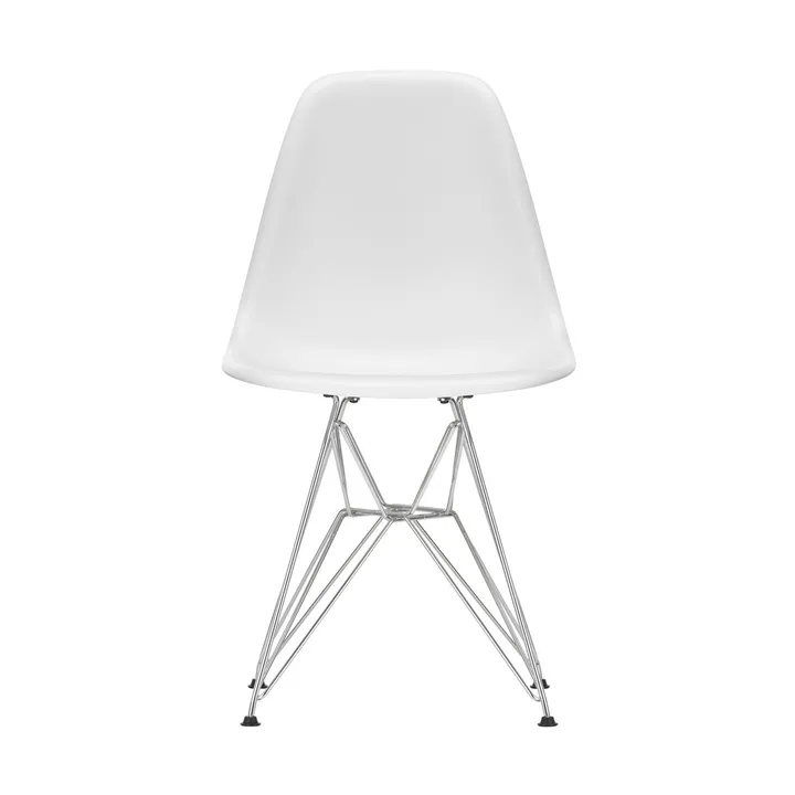 Eames Plastic Side Chair RE DSR stol - White-chrome - Vitra